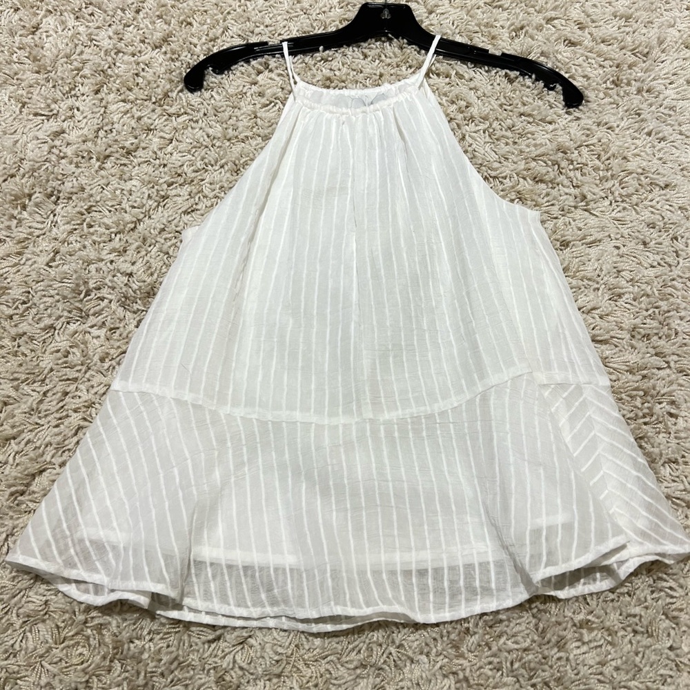 NWT joie white stripe top